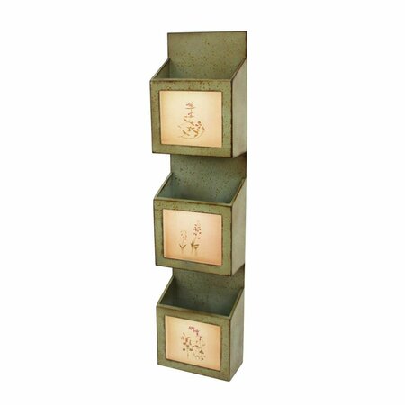 HOMEROOTS Rustic Vertical Newspaper & Magazine Rack 274548